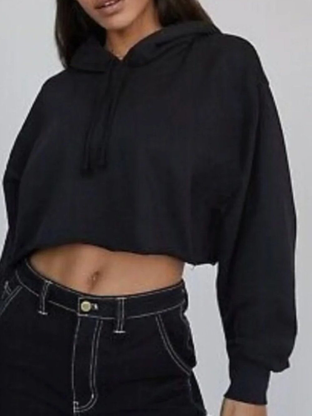 Aritzia Tna cozy fleece cropped hoodie